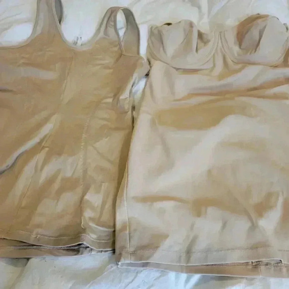 Hanes and Maidenform Flexible Undergarment Body Shapers 38C & XL Beige - Picture 2 of 7